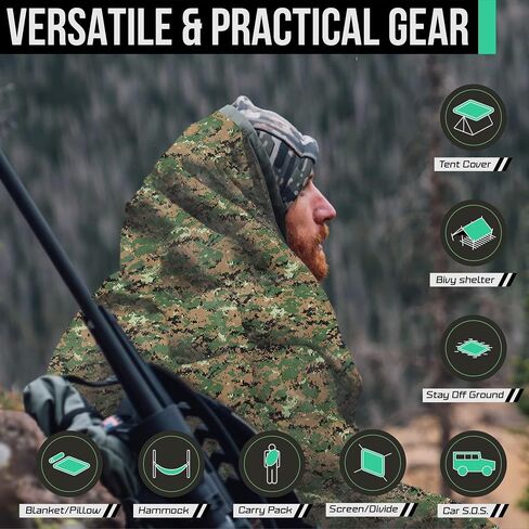 Woobie Blanket Poncho Liner Army & Military Blanket | Insulated Thermal Camping Blanket | USGI, Waterproof Army Gear & Military Gear in Saudi Arabia