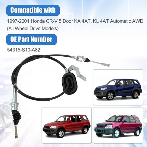 54315-S10-A82 Automatic Transmission Shift Cable Fits for Honda CR-V CRV A/T AWD 1997-2001 All Wheel Drive Models in Saudi Arabia