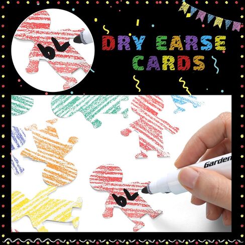 Classroom Attendance Chart Helping Hands Pocket Chart with 54 People Cards, Kid's Daily Schedule, Preschool Organization Management for Teachers (Chalkboard) in Saudi Arabia