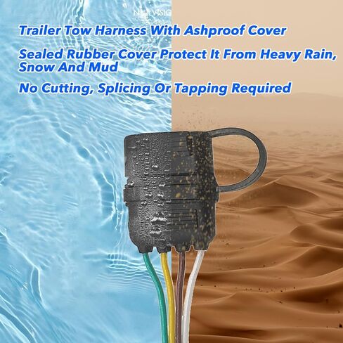 4 دبوس موصل مقطورة مسطحة 1 قدم 4-Way مقطورة مسطحة تمديد تسخير مقطورة 4-سلك التوصيل in Kuwait