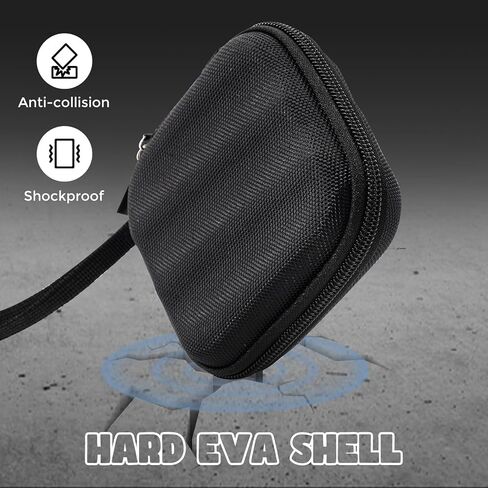 ProCase Hard Carrying Case for Samsung T9 External Solid State Drive, Upgraded Shockproof EVA Storage Travel Organizer Bag for 1TB 2TB 4TB USB T9 Portable SSD 3.2 -Black in Saudi Arabia