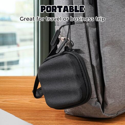 ProCase Hard Carrying Case for Samsung T9 External Solid State Drive, Upgraded Shockproof EVA Storage Travel Organizer Bag for 1TB 2TB 4TB USB T9 Portable SSD 3.2 -Black in Saudi Arabia