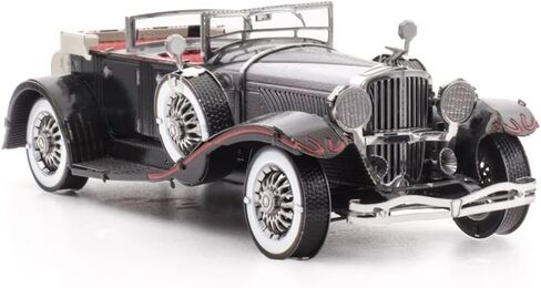 لغز سيارة ثلاثي الأبعاد من Fascinations Metal Earth Duesenberg Ii Sj 1934. لغز معدني للمركبة. بناء نماذج للكبار مستوى التحدي 10.01 × 3.99 × 2.59 سم in Saudi Arabia