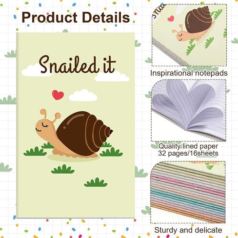 20 Pcs Mini Notebooks Journal Notebook with Pun Motivational Notepads for Kids Reward Travel Present Supplies Inspirational Small Pocket Notepad School Office Home Gift in Saudi Arabia