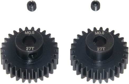 27T Pinion Gear Motor Gear Compatible with Traxxas UDR Unlimited Desert Racer Parts 5647 32P 0.8M 5mm Shaft Hard Steel Upgrade 2Pcs(27T) in Saudi Arabia