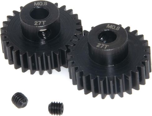 27T Pinion Gear Motor Gear Compatible with Traxxas UDR Unlimited Desert Racer Parts 5647 32P 0.8M 5mm Shaft Hard Steel Upgrade 2Pcs(27T) in Saudi Arabia