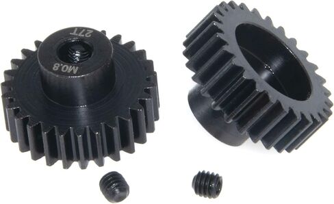 27T Pinion Gear Motor Gear Compatible with Traxxas UDR Unlimited Desert Racer Parts 5647 32P 0.8M 5mm Shaft Hard Steel Upgrade 2Pcs(27T) in Saudi Arabia