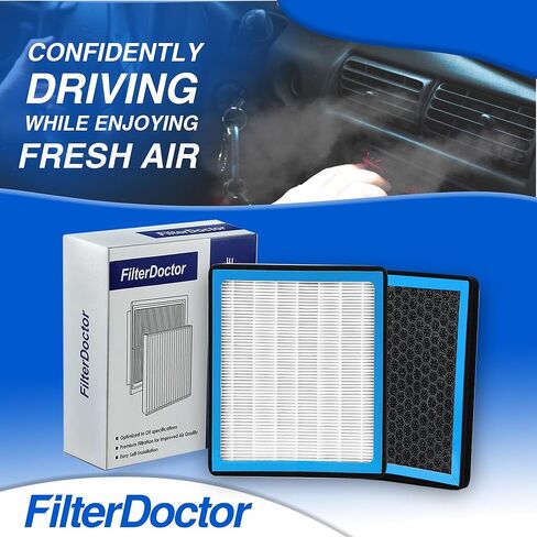 فلتر هواء المقصورة HEPA متوافق مع Buick Enclave كاديلاك إسكاليد شيفروليه سيلفرادو جي إم سي سييرا | 2013-2022 | 13356914 in Kuwait