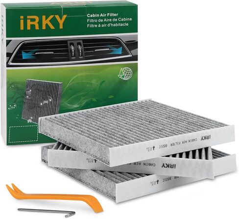 فلتر هواء المقصورة 6021C(CF11176) مع الكربون المنشط متوافق مع سيارة Ford Explorer Flex Police Interceptor Sedan/Utility Taurus Lincoln Mks/Mkt in Kuwait