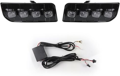 مصابيح أمامية LED للجري أثناء النهار DRL مع ملحقات مصابيح إشارة الانعطاف المتسلسلة باللون الأبيض/العنبر المتوافقة مع Toyota 4Runner Limited TRD Sport 2013-2022 in Kuwait