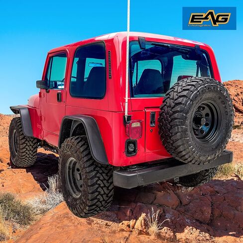 دعامة تثبيت هوائي CB للباب الخلفي التلقائي من EAG (جانب السائق) لـ 1976-2006 Wrangler TJ/YJ/CJ in Kuwait