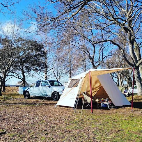 S'more Canvas Glamping Tent, 4 Season Family Camping Tent for 3/4 Person, Waterproof, Windproof, and Weather Resistant Tent for Family Glamping, Car Camping, Outdoor Party in Kuwait