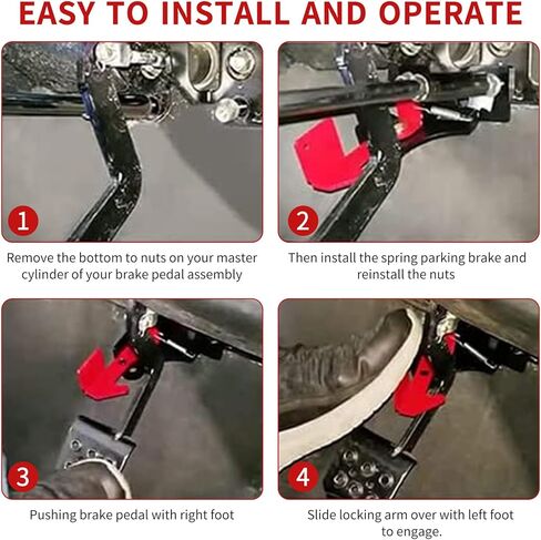 Lockable Spring Parking Brake Compatible With POLARIS RZR All Mondel，Accessories Fit for all Polaris RZR 800,900,1000,XP900,XP1000,Turbo S in Kuwait
