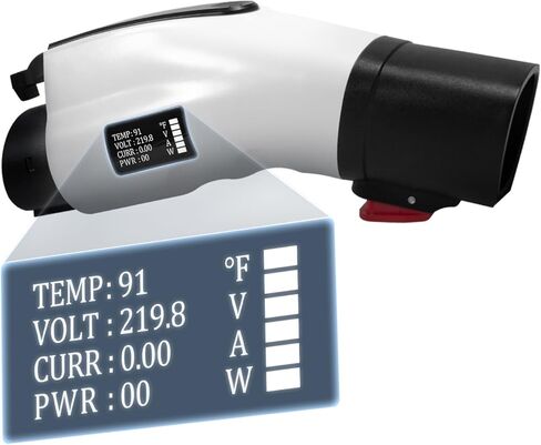 HANSSHOW Tesla to J1772 Charging Adapter, LCD Display Security Monitoring, Max 60A & 250V SEA J1772 Charging Adapter Compatible with TeslaHigh Powered and Mobile Connectors, Destination Charge in Kuwait