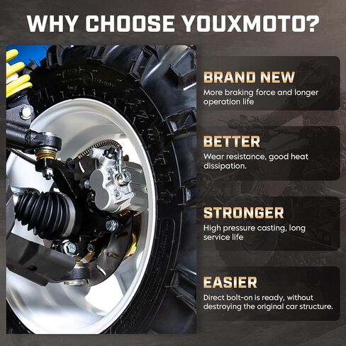 فرجار الفرامل الخلفي الأيسر/الأيمن من Youxmoto مع وسادات، 1999-2001 مناسب لبولاريس ماغنوم 325 500؛ 1998-2004 لـ تشويش إذاعي 500; لتريل بليزر/تريل بوس 325 330؛ لXpedition/Xplorer. ل 1910691 in Saudi Arabia