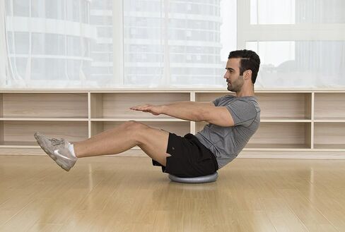 وسادة متموجة قابلة للنفخ مقاس 13 بوصة مع مضخة، متوفرة بـ 7 ألوان - وسادة توازن متينة للتمرين من أجل التنسيق والثبات والأساس - وسائد قرص التوازن للمنزل وصالة الألعاب الرياضية والمدرسة in Kuwait