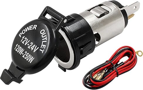 موزع ولاعة سجائر عالمي 12 فولت 120 وات - محول بديل مقاوم للماء للسيارات والقوارب والجرار والدراجات النارية in Kuwait