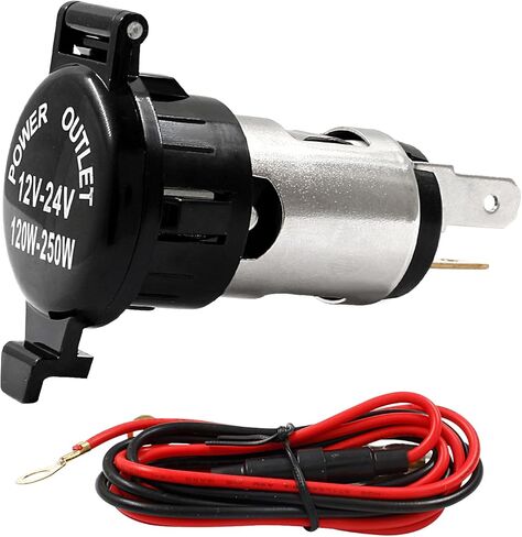 موزع ولاعة سجائر عالمي 12 فولت 120 وات - محول بديل مقاوم للماء للسيارات والقوارب والجرار والدراجات النارية in Kuwait