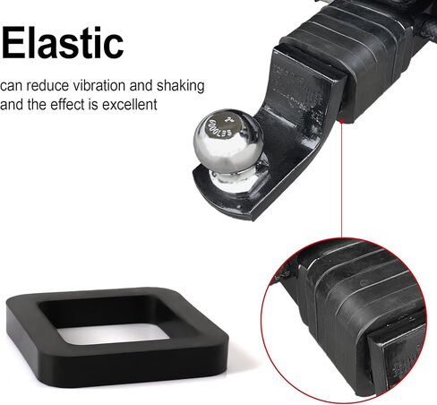 Singaro 5 حزمة 2 بوصة عقبة استقبال وسادة كاتم للصوت لتركيب الكرة قابل للتعديل لإلغاء الضوضاء، واستقبال السيارة وصلة جر مع ملحقات توسيد لاستقبال وصلة مقطورة 2 بوصة in Kuwait