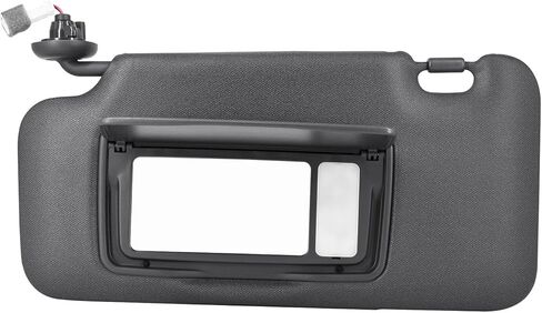 Driver Side Sun Visor w/Mirror & Led Light Fits for 2016-2022 Honda HRV Replaces 83280-T7W-A12ZA Dark Gray in Kuwait