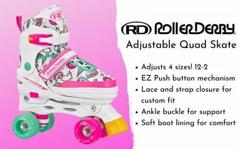 Roller Derby Track Star Adjustable Roller Skates for Beginners, Boys & Girls in Saudi Arabia