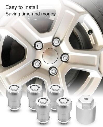 Wheel Locks Kit Fit for Jeep Wrangler 2018-2023 Fit for Jeep Gladiator 2020-2023 Replace 82215711, 5 Pack in Saudi Arabia