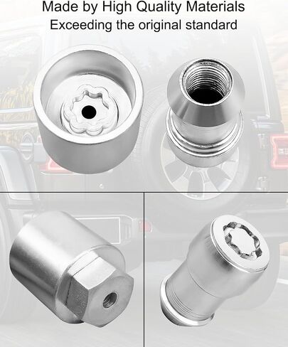 Wheel Locks Kit Fit for Jeep Wrangler 2018-2023 Fit for Jeep Gladiator 2020-2023 Replace 82215711, 5 Pack in Saudi Arabia