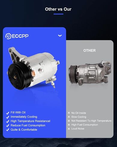 ECCPP AC Compressor 2006-2007 for Ch-evrolet Monte Carlo 3.5L 2006-2011 for Ch-evrolet Impala 3.5L CO 21471LC Air Conditioning Compressor in Saudi Arabia