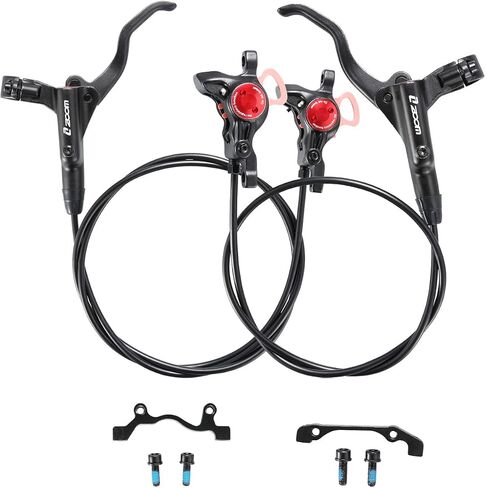 Hydraulic Disc Brakes, Bicycle Front 750mm and Rear 1350mm Hydraulic Disc Brake Kit Aluminum Alloy Levers with Caliper Fit for MTB Road Bike in Saudi Arabia
