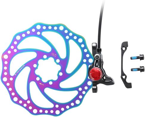 Hydraulic Disc Brakes, Bicycle Front 750mm and Rear 1350mm Hydraulic Disc Brake Kit Aluminum Alloy Levers with Caliper Fit for MTB Road Bike in Saudi Arabia