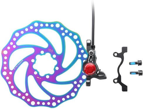 Hydraulic Disc Brakes, Bicycle Front 750mm and Rear 1350mm Hydraulic Disc Brake Kit Aluminum Alloy Levers with Caliper Fit for MTB Road Bike in Saudi Arabia