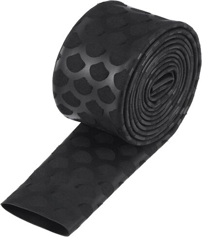 uxcell Heat Shrink Wrap Tubing Sleeve for Fishing Rod Grips Handle, 20mm Dia 32mm Flat 3.3ft 2:1 Ratio Black in Saudi Arabia