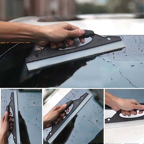 2 قطعة أدوات تنظيف زجاج السيارة مجفف تلقائي دش سيليكون ممسحة تنظيف مكشطة in Kuwait
