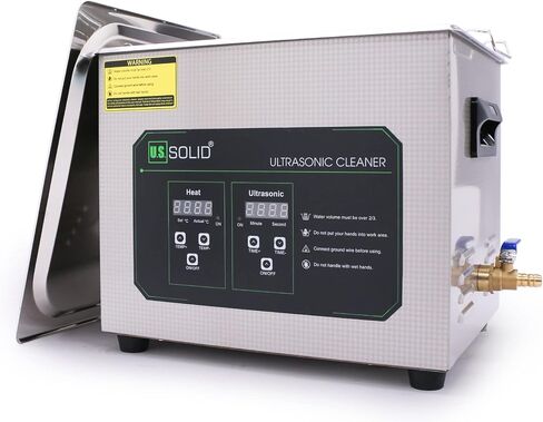 U.S. Solid Ultrasonic Cleaner, 40 KHz Stainless Steel Ultrasonic Cleaning Machine with Digital Timer and Heater for Industrial and Jewelry, 176℉, FCC,CE,RoHS (3L) in Saudi Arabia