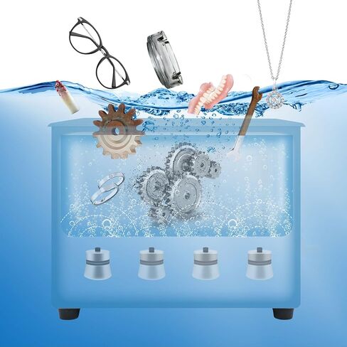 U.S. Solid Ultrasonic Cleaner, 40 KHz Stainless Steel Ultrasonic Cleaning Machine with Digital Timer and Heater for Industrial and Jewelry, 176℉, FCC,CE,RoHS (3L) in Saudi Arabia