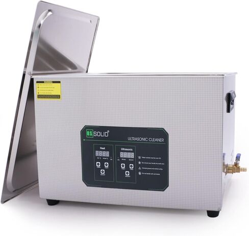 U.S. Solid Ultrasonic Cleaner, 40 KHz Stainless Steel Ultrasonic Cleaning Machine with Digital Timer and Heater for Industrial and Jewelry, 176℉, FCC,CE,RoHS (3L) in Saudi Arabia