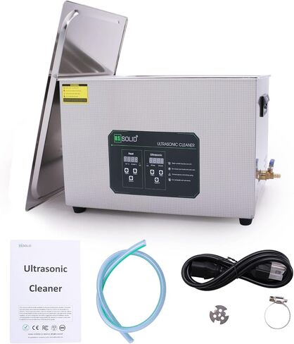 U.S. Solid Ultrasonic Cleaner, 40 KHz Stainless Steel Ultrasonic Cleaning Machine with Digital Timer and Heater for Industrial and Jewelry, 176℉, FCC,CE,RoHS (3L) in Saudi Arabia