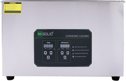 U.S. Solid Ultrasonic Cleaner, 40 KHz Stainless Steel Ultrasonic Cleaning Machine with Digital Timer and Heater for Industrial and Jewelry, 176℉, FCC,CE,RoHS (3L) in Saudi Arabia