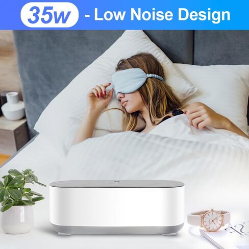 منظف ​​المجوهرات بالموجات فوق الصوتية، جهاز محمول للتنظيف بالموجات فوق الصوتية 45 كيلو هرتز 360 درجة لجميع المجوهرات، الخاتم، الأقراط، القلادة، الفضة، التجنيب، النظارات، الساعات، العملات المعدنية، شفرات الحلاقة in Kuwait