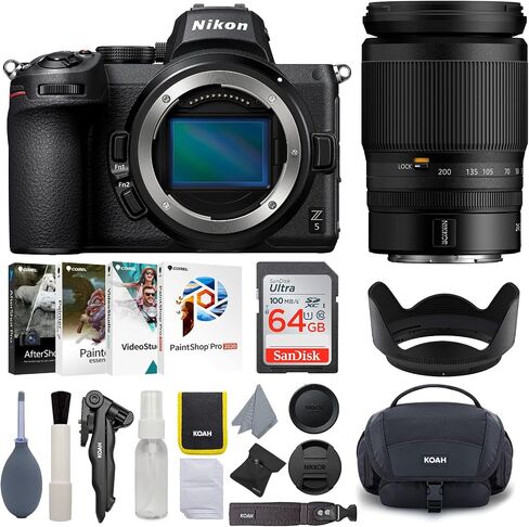 Nikon Z 5 FX-Format Mirrorless Camera with 24-200mm f/4-6.3 VR Lens and Accessory Bundle (5 Items) in Saudi Arabia
