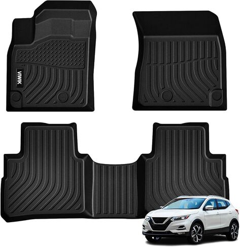 Floor Mats Fit for Nissan Rogue 2021 2022 2023 2024 (No Sport Models), Car Mats All Weather Custom Floor Liners Full Set, TPE Car Accessories NOT Fit Rogue Sport Odorless Non-Slip in Kuwait