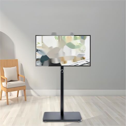 حامل تلفزيون أرضي لتلفزيون LCD LED 4K مسطح منحني مقاس 32-65 بوصة - حامل تلفزيون أرضي دوار للزاوية وغرفة النوم، وإدارة الكابلات، يمكن أن يدعم حوالي 100 رطل - حامل تلفزيون أرضي عالي التحمل، الحد الأقصى 600 × 400 مم. in Kuwait