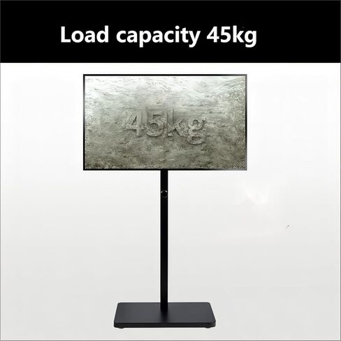 حامل تلفزيون أرضي لتلفزيون LCD LED 4K مسطح منحني مقاس 32-65 بوصة - حامل تلفزيون أرضي دوار للزاوية وغرفة النوم، وإدارة الكابلات، يمكن أن يدعم حوالي 100 رطل - حامل تلفزيون أرضي عالي التحمل، الحد الأقصى 600 × 400 مم. in Kuwait
