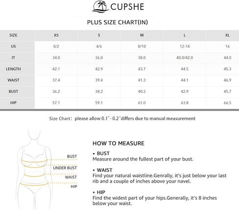 CUPSHE Women's Smocked Mini Dress Plunging V Neck Ruffled Summer Beach Cover Up Dress in Saudi Arabia
