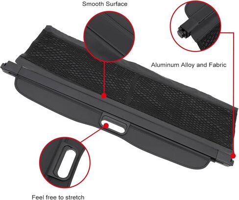 ECCPP غطاء الحمولة الخلفي الأمن الظل درع قابل للسحب 2008-2015 ل Smart Fortwo 1.0L مرنة in Kuwait