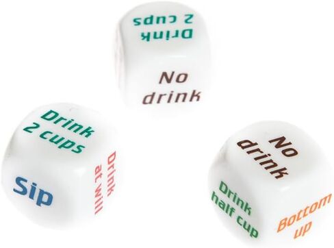 (3 pcs) Drinking Dice Game, Bar Turnt Drunk Frenzy Party in Saudi Arabia