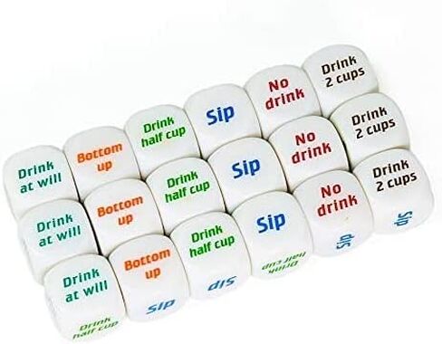 (3 pcs) Drinking Dice Game, Bar Turnt Drunk Frenzy Party in Saudi Arabia