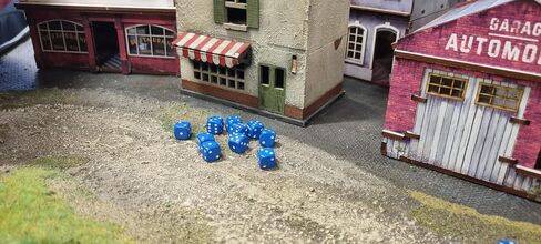 30x Dice Pack | 10mm Classic Blue Spot Dice Set | For Classic and Professional Tabletop Dice Games | By Warlord Games in Saudi Arabia