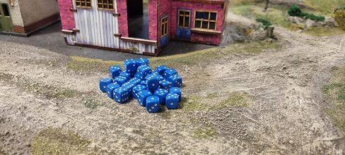 30x Dice Pack | 10mm Classic Blue Spot Dice Set | For Classic and Professional Tabletop Dice Games | By Warlord Games in Saudi Arabia