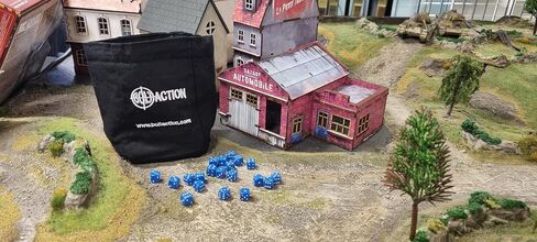 30x Dice Pack | 10mm Classic Blue Spot Dice Set | For Classic and Professional Tabletop Dice Games | By Warlord Games in Saudi Arabia